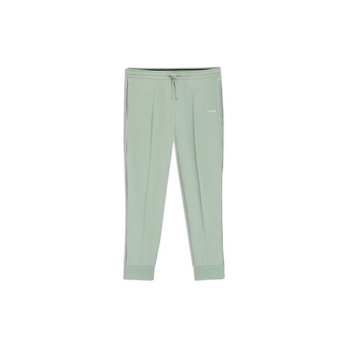 Pantalon Bas de survêtement en coton mélangé avec passepoils T_Join H - BOSS - Modalova