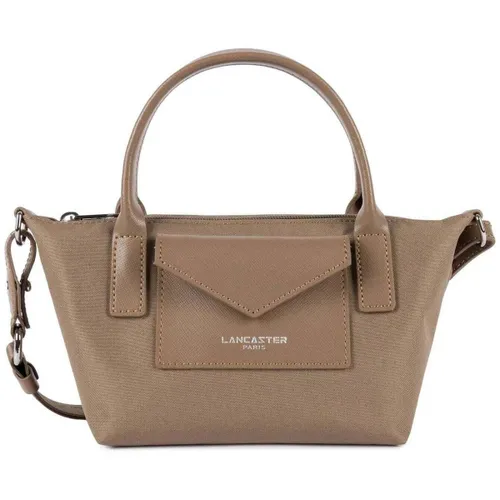 Sac à main Mini Sac À Main Smart Kba Cuir Praline - LANCASTER - Modalova
