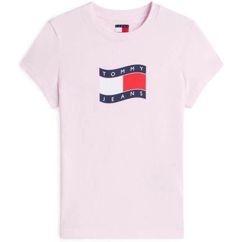 T-shirt Tjw Slim Wavy Flag T - Tommy Jeans - Modalova