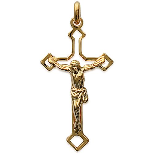 Pendentifs Pendentif crucifix plaqué or 33x20mm - Brillaxis - Modalova