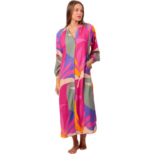 Robe Robe estivale mi-longue boutonnée manches longues Big Colors - Admas - Modalova