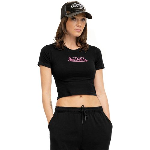 T-shirt T-shirt crop top moulant col rond print devant Rud - Von Dutch - Modalova
