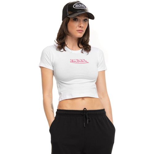 T-shirt T-shirt crop top moulant col rond print devant Rud - Von Dutch - Modalova