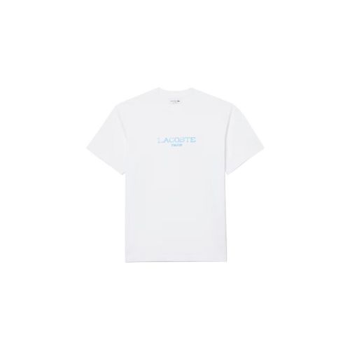 T-shirt T-shirt classic fit jersey de coton imprimé blanc - Lacoste - Modalova