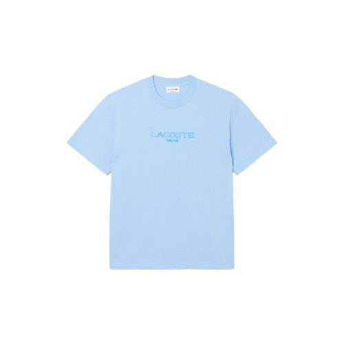 T-shirt T-shirt classic fit jersey de coton imprimé bleu - Lacoste - Modalova