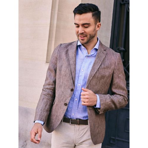 Veste Veste de Costume Linen Twill Marron - Suitable - Modalova