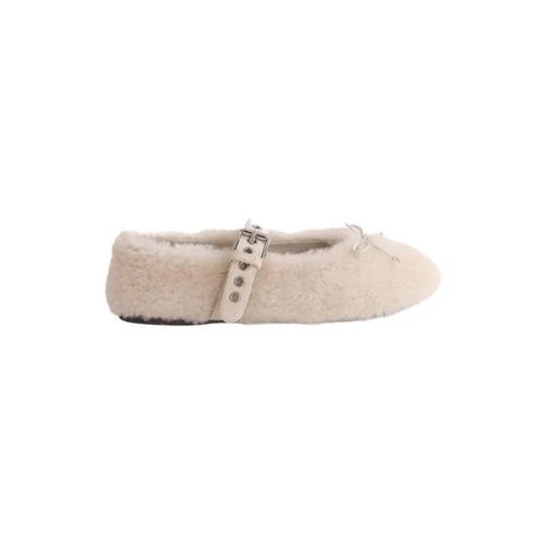 Ballerines Ballerines en fourrure blanches - Miu Miu - Modalova