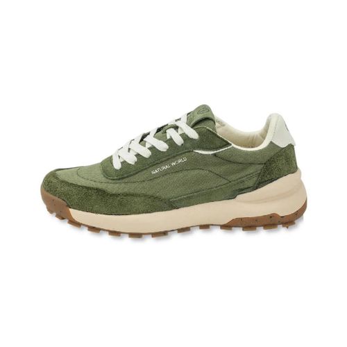 Baskets basses 8471-KAKI - Natural World - Modalova