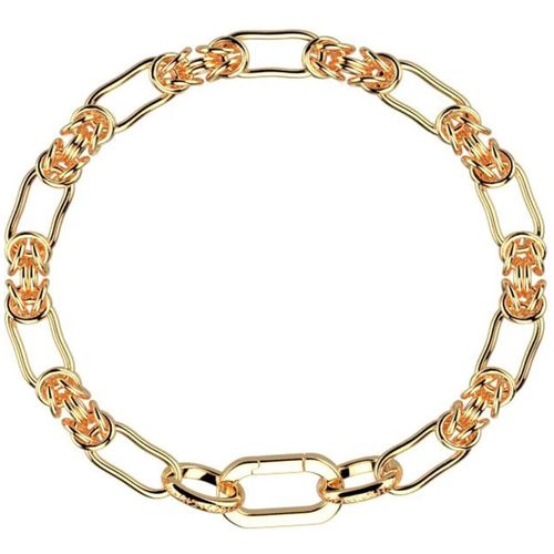 Collier Bracelet Les Cadettes Rock Maillons noeudsacier doré - Les Georgettes - Modalova