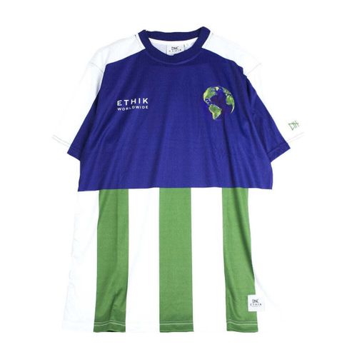 T-shirt Ethik Global Soccer Blu - Ethik - Modalova