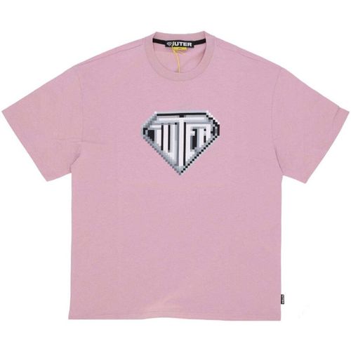 T-shirt Maglietta Uomo Pixel Logo Tee Palepink - Iuter - Modalova