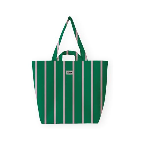 Cabas Fine Stripe - Pink/Green - Lori Barcelona - Modalova