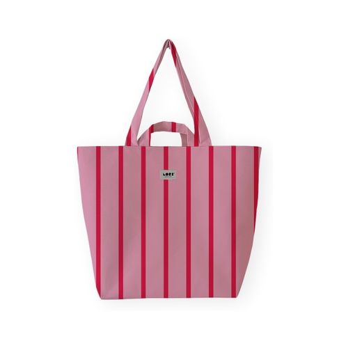 Cabas Fine Stripe - Red/Pink - Lori Barcelona - Modalova