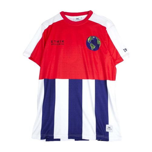 T-shirt Ethik Global Soccer blu - Ethik - Modalova