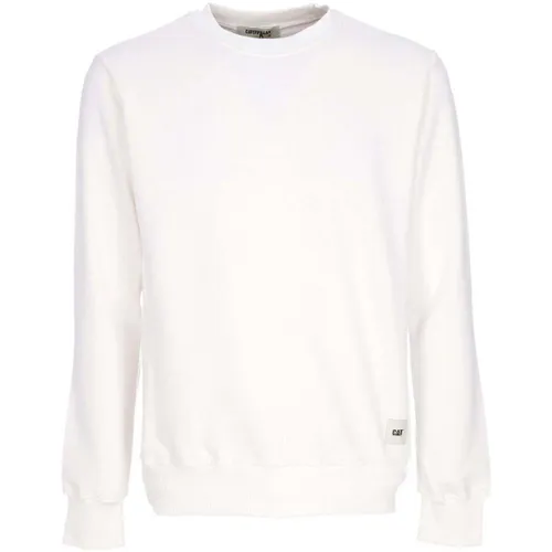 Sweat-shirt Felpa Leggera Girocollo Uomo Essential Crewneck Bone - Caterpillar - Modalova