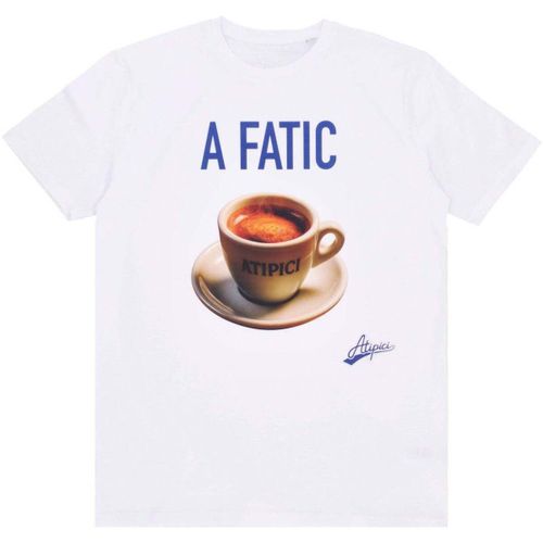 T-shirt Maglietta Uomo a Fatic Tee White - Atipici - Modalova