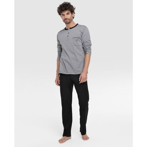 Ensembles de pyjama Pyjama long fil d'Écosse noir - Zd - Zero Defects - Modalova