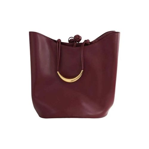 Sac à main Cabas Grand double clam bucket bag bordeaux - Bottega Veneta - Modalova