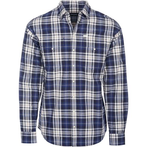 Chemise Hemd Check Drop blau - Dsquared - Modalova