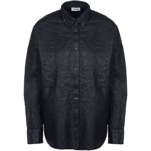 Blouses TAMARA CUIR FROISSE Bluse schwarz - Zadig & Voltaire - Modalova