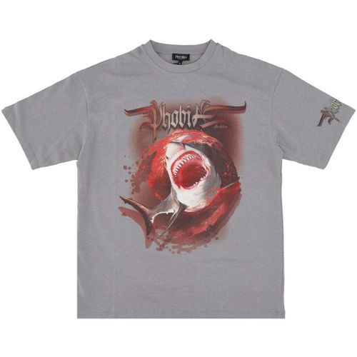 T-shirt Phobia Shark Print Tee - Phobia - Modalova