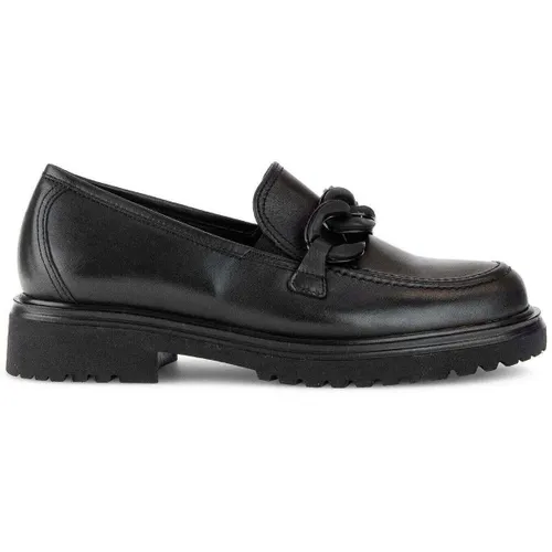 Mocassins Ballerines en cuir lisse à talon décroché - Gabor - Modalova