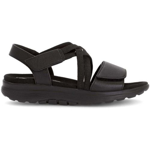 Sandales Mules en cuir à talon compensé - Gabor - Modalova