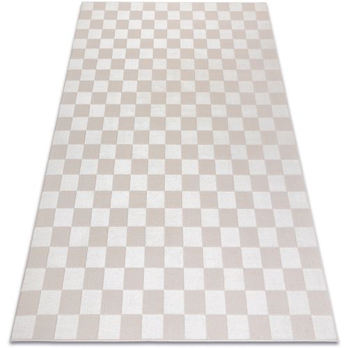 Tapis Tapis AURA EB112 crème - Échiquier, structurel, 80x150 cm - Rugsx - Modalova