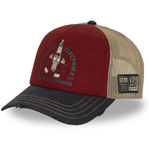 Casquette Casquette trucker filet effet usé avec print Crew Electrics - Von Dutch - Modalova