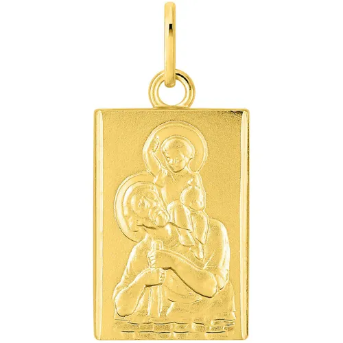 Pendentifs Médaille Saint Christophe rectangulaire plaqué or - Brillaxis - Modalova
