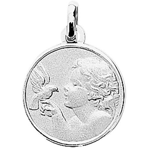 Pendentifs Médaille argent ange et colombe - Brillaxis - Modalova