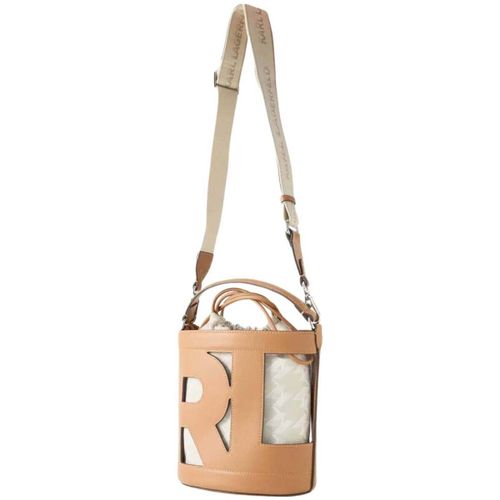 Sac à main Sac Seau Ikon Monogramme Crème - Karl Lagerfeld - Modalova