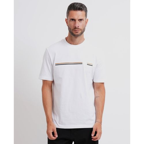 T-shirt T-shirt col rond en coton - BOSS - Modalova