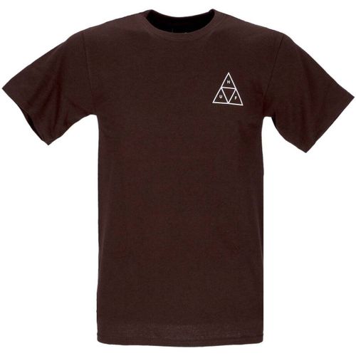 T-shirt Essentials Triple Triangle Tee Chocolate - Huf - Modalova