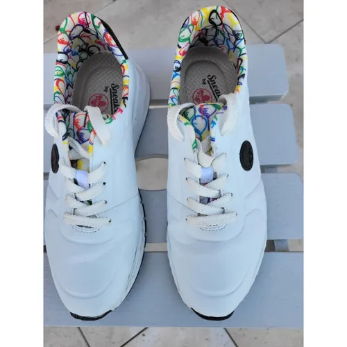 Baskets basses cuir blanc - Sneaker - Modalova
