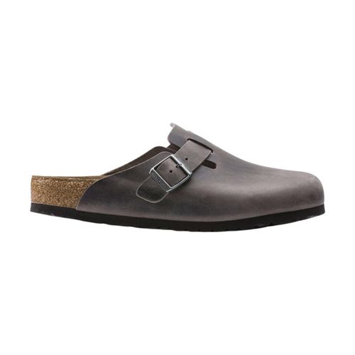 Sabots Boston Soft Footbed Oiled Leather Iron Grey - BIRKENSTOCK - Modalova
