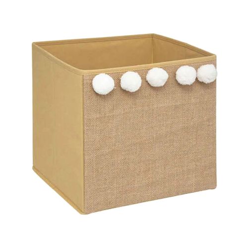 Paniers, boites et corbeilles Panier pompons couleur beige - Atmosphera - Modalova