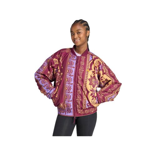 Blouson Veste Varsity X Farm rouge, rose oversize - adidas - Modalova