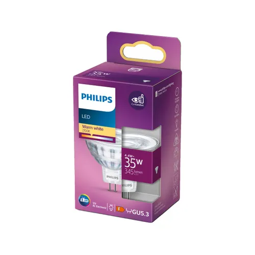 Spots Ampoule led 35w mr16 blanche chaude 4.4W - Philips - Modalova