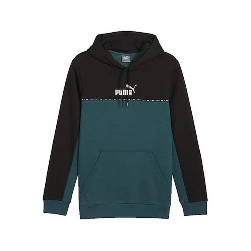 Sweatshirts à capuche Sweat à capuche Ess Block X Tape noir et bleu - Puma - Modalova
