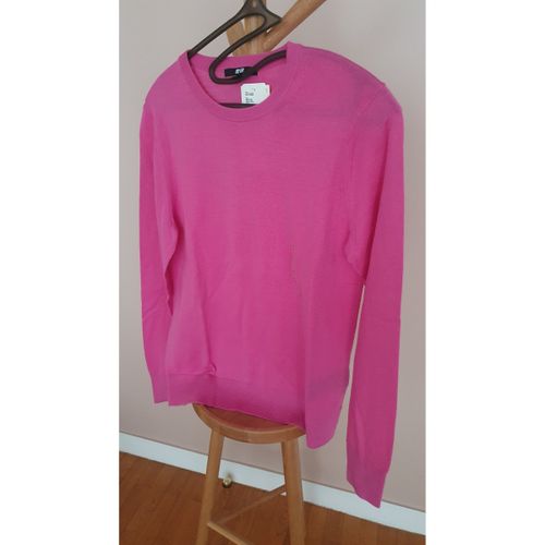 Pull Pull en laine mérinos extra fine rose - Uniqlo - Modalova
