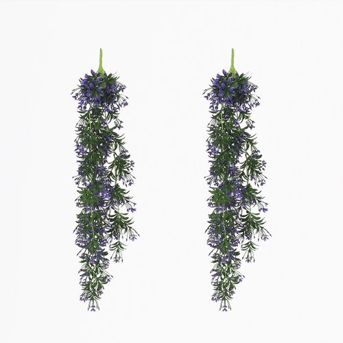 Plantes artificielles Chute plante artificielle violet 90cm lot de 2 - Ligne Déco - Modalova