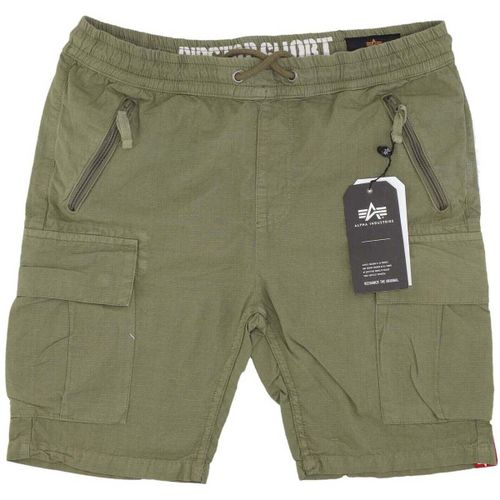 Short Pantalone Corto Uomo Ripstop Jogger Short Olive - Alpha Industries - Modalova