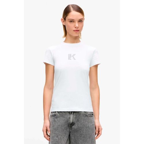 T-shirt Klj Slim Ss K Logo Tee - Karl Lagerfeld - Modalova