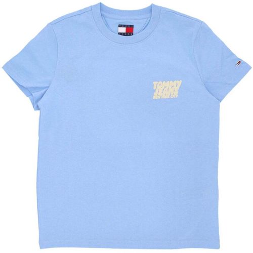 T-shirt Maglietta Donna W Bubble Tee Sugarplum Blue - Tommy Hilfiger - Modalova