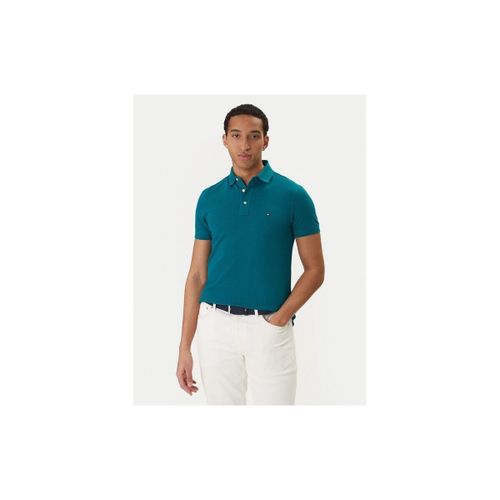 T-shirt MW0MW17771 SLIM POLO-L70 DEEP OCEAN - Tommy Hilfiger - Modalova