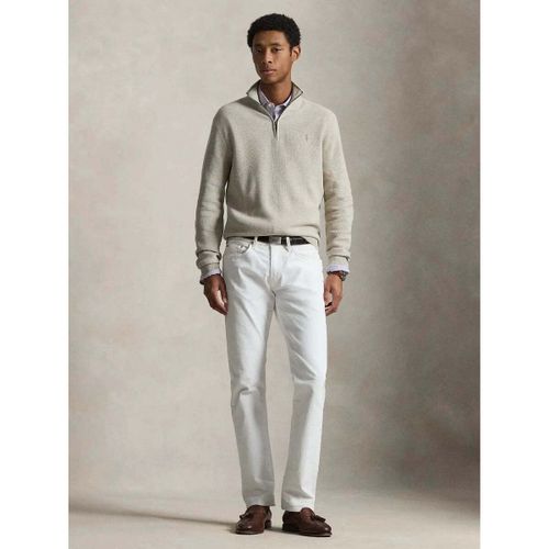 Sweat-shirt Pull camionneur beige en coton - Ralph Lauren - Modalova