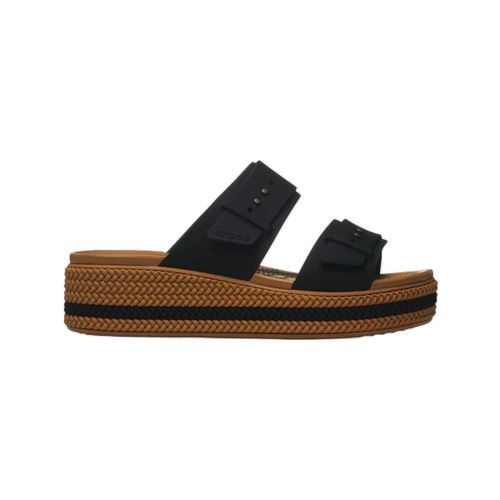 Sandales compensées Baskets Brooklyn Woven Buckle cuir - Crocs - Modalova