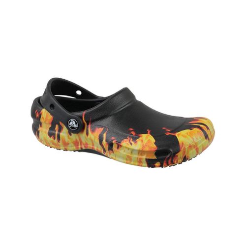 Chaussures Sabots Bistro Graphic noir avec motifs de flammes - Crocs - Modalova