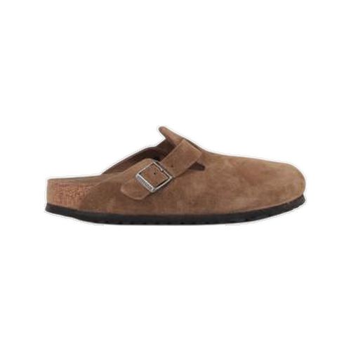 Sabots Mocassins Boston cuir velours - BIRKENSTOCK - Modalova